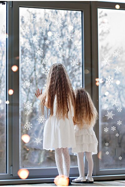 AlyMarkt Snowflakes Sticker Set New Snowflakes Christmas Sticker Suitable for...