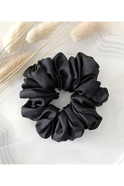 Donna Liberta Women's Satin Black Elastic Buckle Girl's Handmade Soft Bagel Buckle