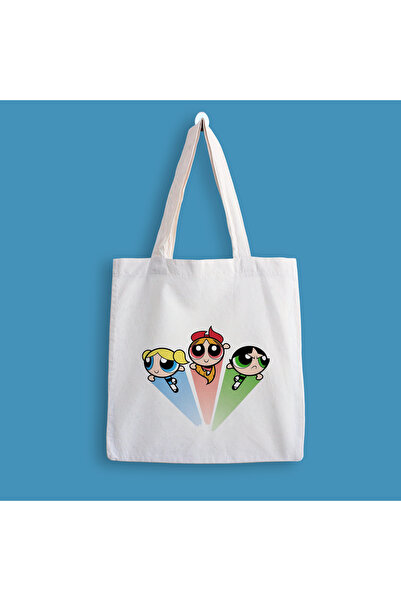 designedfy Έντυπη υφασμάτινη τσάντα Powerpuff Girls