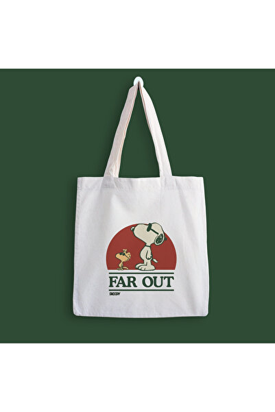 designedfy Geantă din pânză imprimată Far Out
