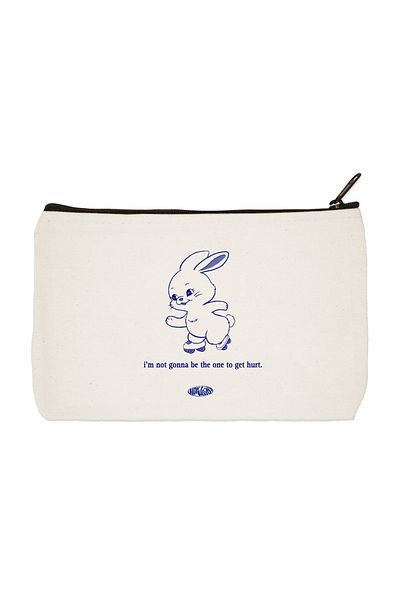 designedfy Τσάντα μακιγιάζ με υφασμάτινη στάμπα Rabbit Τσάντα χειρός
