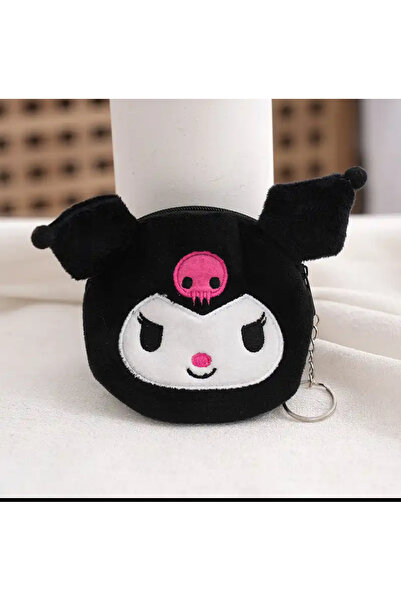 facnspt Kawaii Sanrio Kuromi Peluş İthal Bozuk Para Cüzdanı