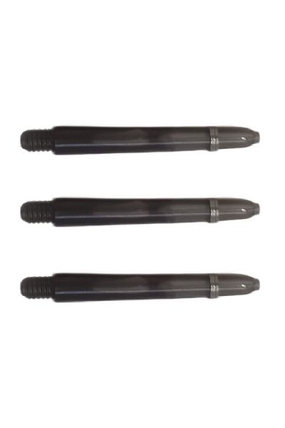 DARTSAN 5 Set (15 PCS) 48mm, Black, Polycarbonate (PC) Transparent Dart Shaft-shaft
