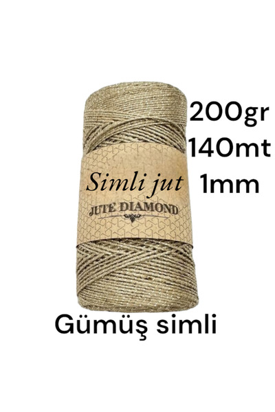 erdoğan hobi 200gr Πλεκτό με Σχοινί Ιούτας - Αξεσουάρ Σχοινιού πολλαπλών χρήσεων