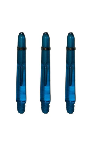 DARTSAN 5 Set (15 PCS) 41mm, Blue Polycarbonate (PC) Transparent Dart Shaft-shaft