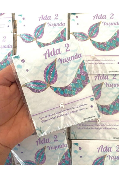 Perle88 Deniz Kızı Konsept Kişiye Özel Isimli Şans Bilekliği Doğum Günü Hediy...