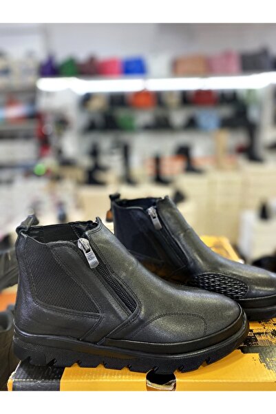 Bulldozer Kemik Çıkıntısına Özel Hakiki Deri Ortopedik Kadın Bot