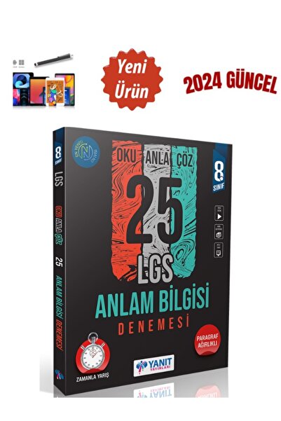 paraf yayınları Yanıt Yayın2024 8.Sınıf Lgs Hazırlık Anlam Bilgisi Oku-Anla-Ç...