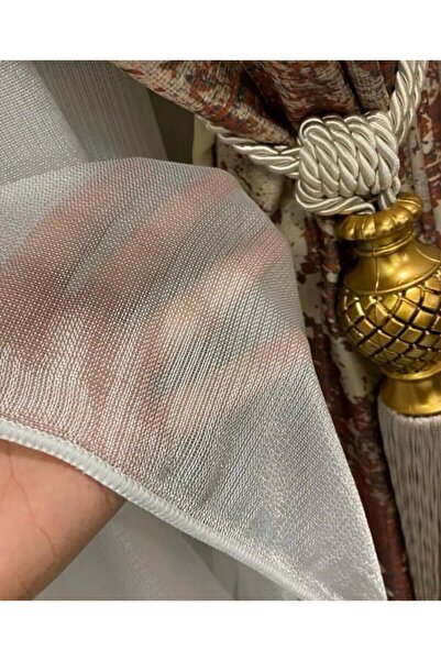 ERNGlobal Ütü İstemeyen Ketenon Pırlanta Model Tül Seyrek Pileli 1x2 Tül Perde