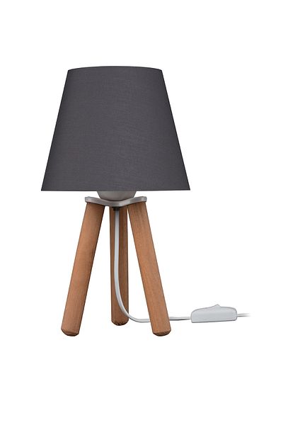 AG LightDesign Gray Lampshade Bedroom Living Room Hallway Table Lamp