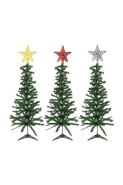 Happyland Gold Peak Star Ornament - Pine Tree Christmas Peak 10 cm No: 1