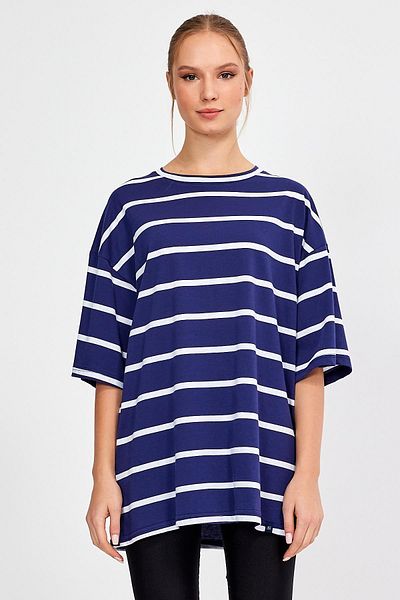 ALEXANDERGARDI STRIPED OVERSIZE T-SHIRT (E23-0046)