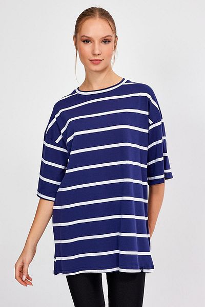 ALEXANDERGARDI STRIPED OVERSIZE T-SHIRT (E23-0046)