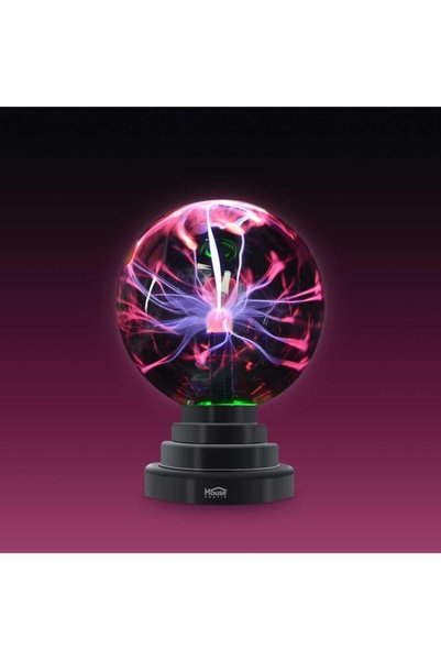 House Pratik Hp505 Illuminated Plasma Sphere Black