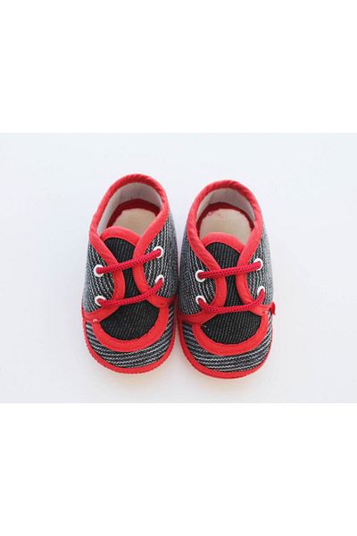 Puppis Baby Striped Baby Boy Shoes