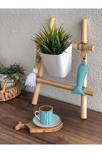 Marangozi Dekoratif Mini Merdiven Ham Renk