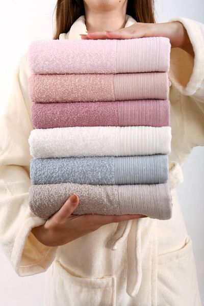 Güvenalhome OCTOBER 6 Pieces 50*90 Patterned Towel | Towel Set | Towel Set | Hand and Face Towel | Dowry Towel
