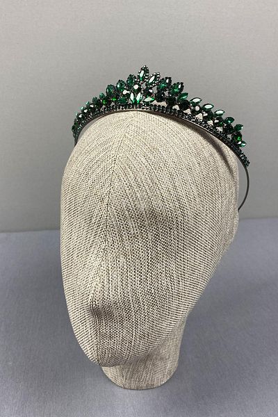 Hobigram Green Leyla Model Henna and Bridal Crown – Crown, Crystal Stone, Stylish Model, Bridal Crown, Hair Accessory – t