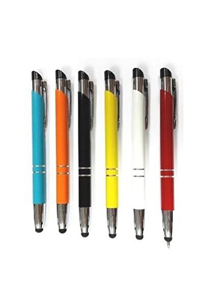 RENKLİ GARAGE Mikro Tükenmez Kalem Kisa Cep Boyu Ucu Dokunmatik Tablet Kalemi...