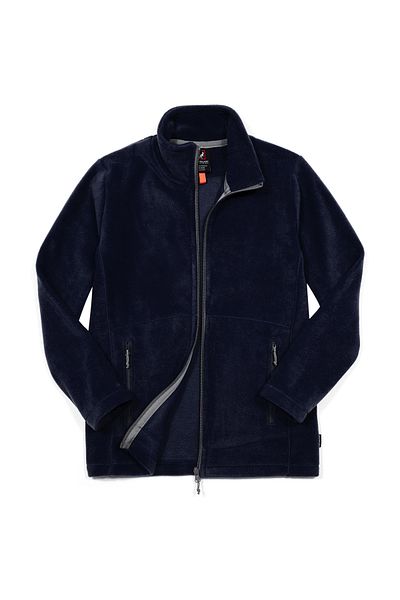Cottonland Women's SCARLETT Regular Cut Collar Fleece Jacket NAVY BLUE