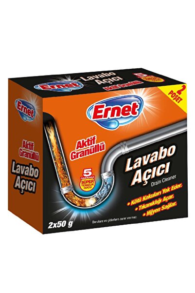 Ernet Aktif Granüllü Lavabo Açıcı 2x50 G