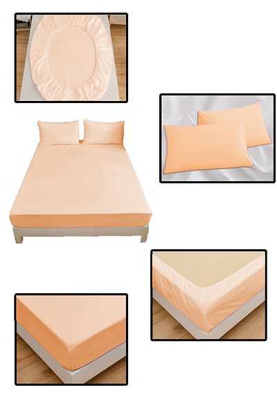 NUTEX 100% Cotton Single/Double Eco-Friendly Sheet and Pillowcase Set - Yavruağzi(100X200)