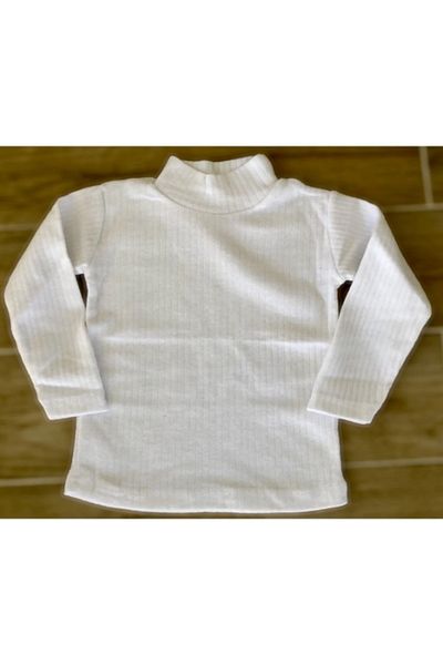 Sefa Giyim Turtleneck Children's Unisex Winter Ribbed Badi