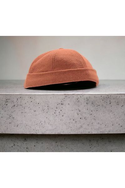 Shopiolog Unisex Short Wool Kipa Docker Beret