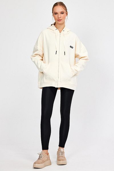ALEXANDERGARDI ZIPPERED HOODED OVERSIZE SWEATSHIRT (B22-75300)