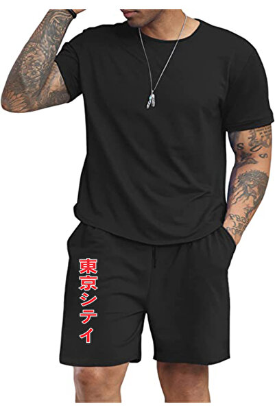 ZEMLİYA 3d quality shorts t-shirt set japanese Printed