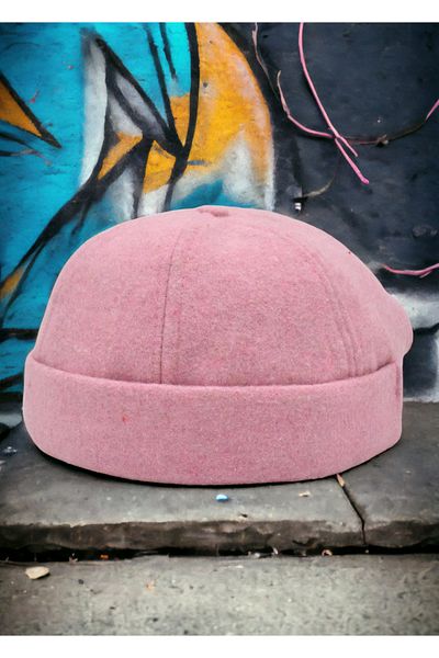 Shopiolog Unisex Short Wool Kipa Docker Beret