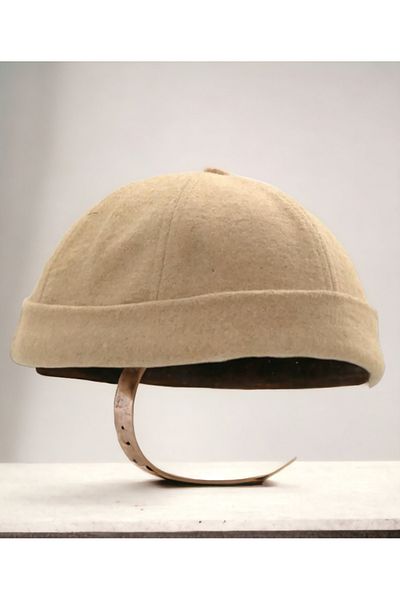 Shopiolog Unisex Short Wool Kipa Docker Beret