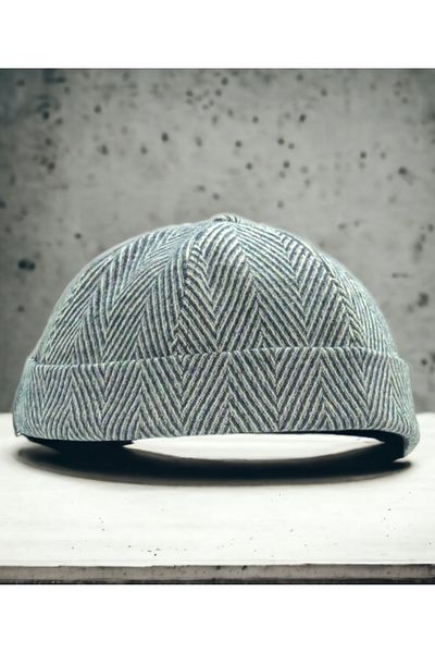 Shopiolog Unisex Short Wool Kipa Docker Beret