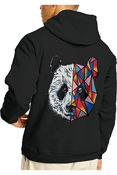 ZEMLİYA Hanorac negru unisex imprimat