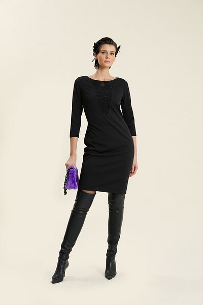 VERDA Rochie Brodata