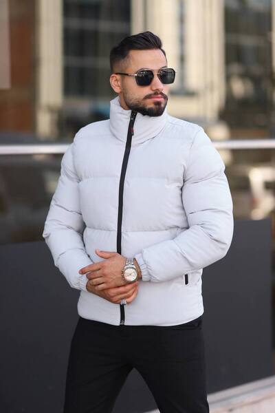 JESS PLUS Erkek Dik Yaka Şişme Mont