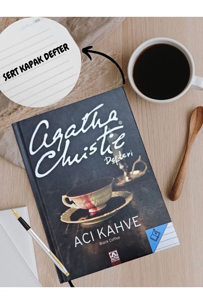 Altın Kitaplar Agatha Christie Hard Cover Notebook Bitter Coffee Series