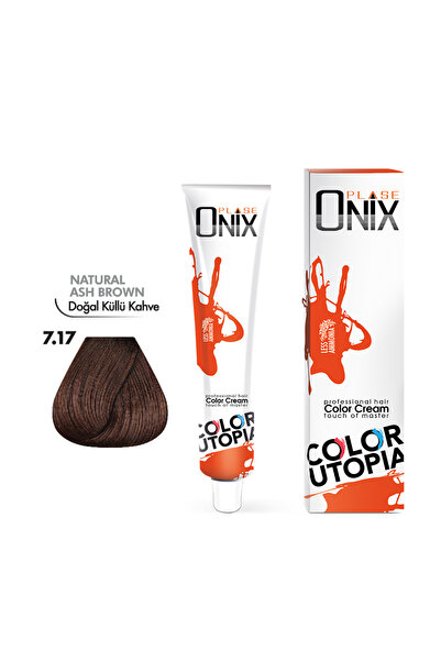 onix SAÇ BOYASI 7.17- DOĞAL KÜLLÜ KAHVE 60 ML