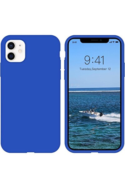 izzytech حافظة هاتف آيفون 11 حافظة هاتف سيليكون سائل سيليكون ناعم جل مطاطي مض...