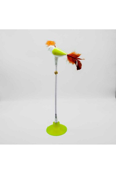 TİNEKE SPRINGED BIRD CAT TOY LEMON GREEN 1 PIECE