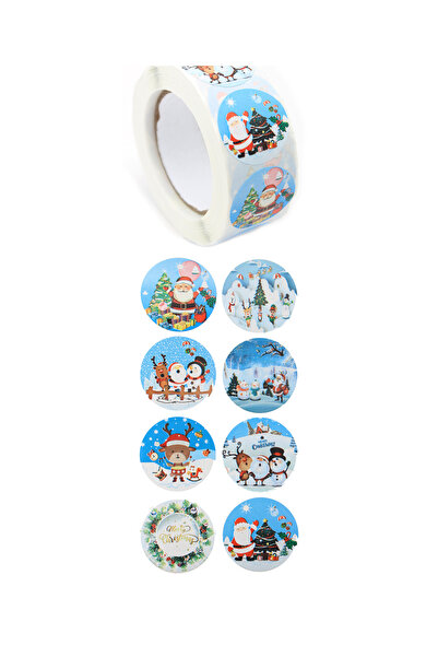 Lora Wedding 2.5cm 400 Pieces of Gift Package Stickers with 8 Different Figur...