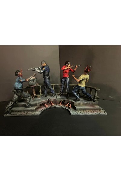 TuransoyCraft Resident Evil 2 Leon ve Claire Figür Resident Evil Leon Obje RE...