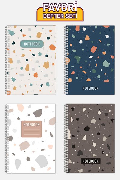 Copyrite Lined 4-Piece Notebook Set (21 X 14.8 cm 70 sheets) School, Work, Planning Notebook Set