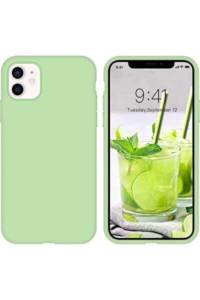 izzytech حافظة هاتف آيفون 11 حافظة هاتف سيليكون سائل سيليكون ناعم جل مطاطي مض...