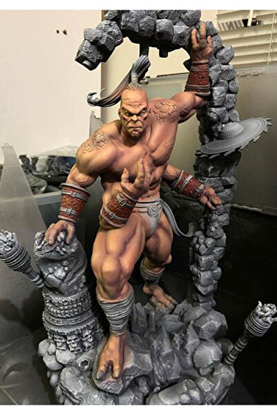 TuransoyCraft Mortal Kombat Goro Figür Mortal Kombat Goro Obje Büyük Boy 25CM