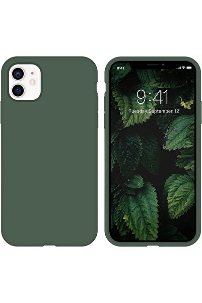 izzytech حافظة هاتف آيفون 11 حافظة هاتف سيليكون سائل سيليكون ناعم جل مطاطي مض...