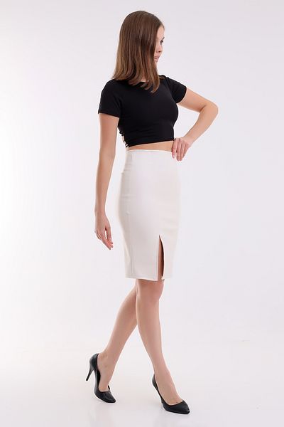 winmoda Fustă din piele Slit Midi