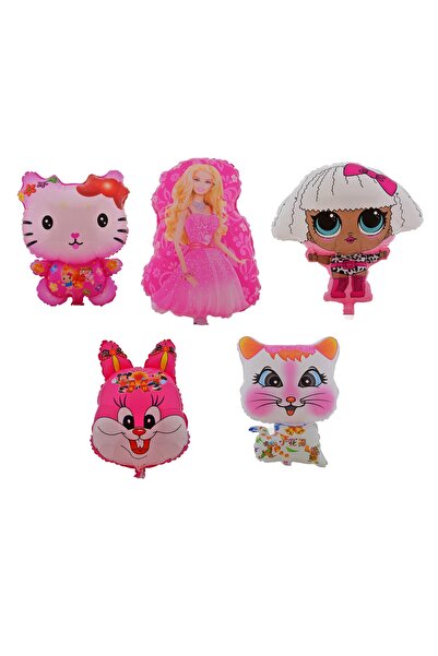 HitDukkan Büyük Boy 5 Adet Kızlar İçin Renkli Parti,Doğum Günü Süslemeleri Fo...