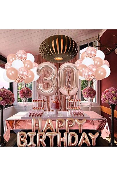 DÜVENCİ TİCARET ΣΕΤ ΜΠΑΛΟΝΙΩΝ ΡΟΖ ΧΡΥΣΟΥ