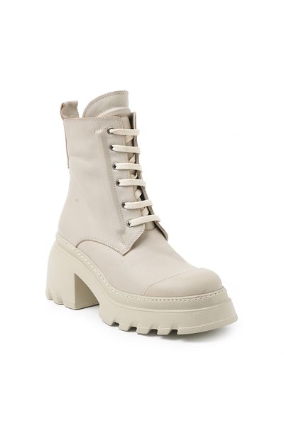 John May Women's Boots Tu-5137 144-b John May Beige